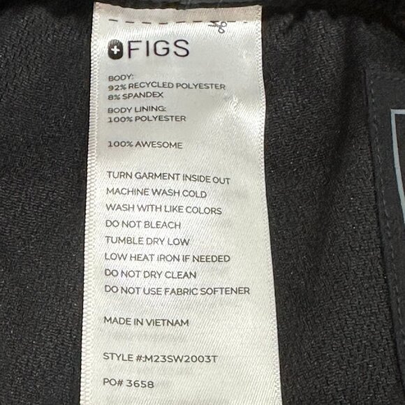 FIGS Cairo Cargo Pants 2XL Tall Black Medical Healthcare‎ Nurse Hospital - Picture 7 of 9